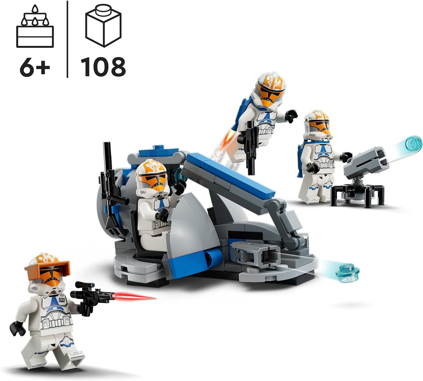 LEGO Star Wars 75359 Pack de Combate: Soldados Clon de la 332 de Ahsoka