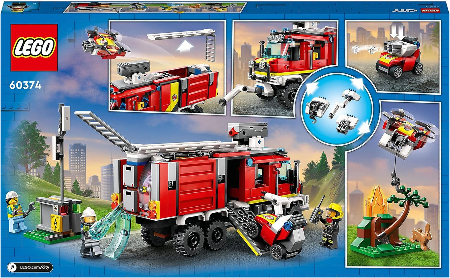LEGO City 60374 Unidad Móvil de Control de Incendios