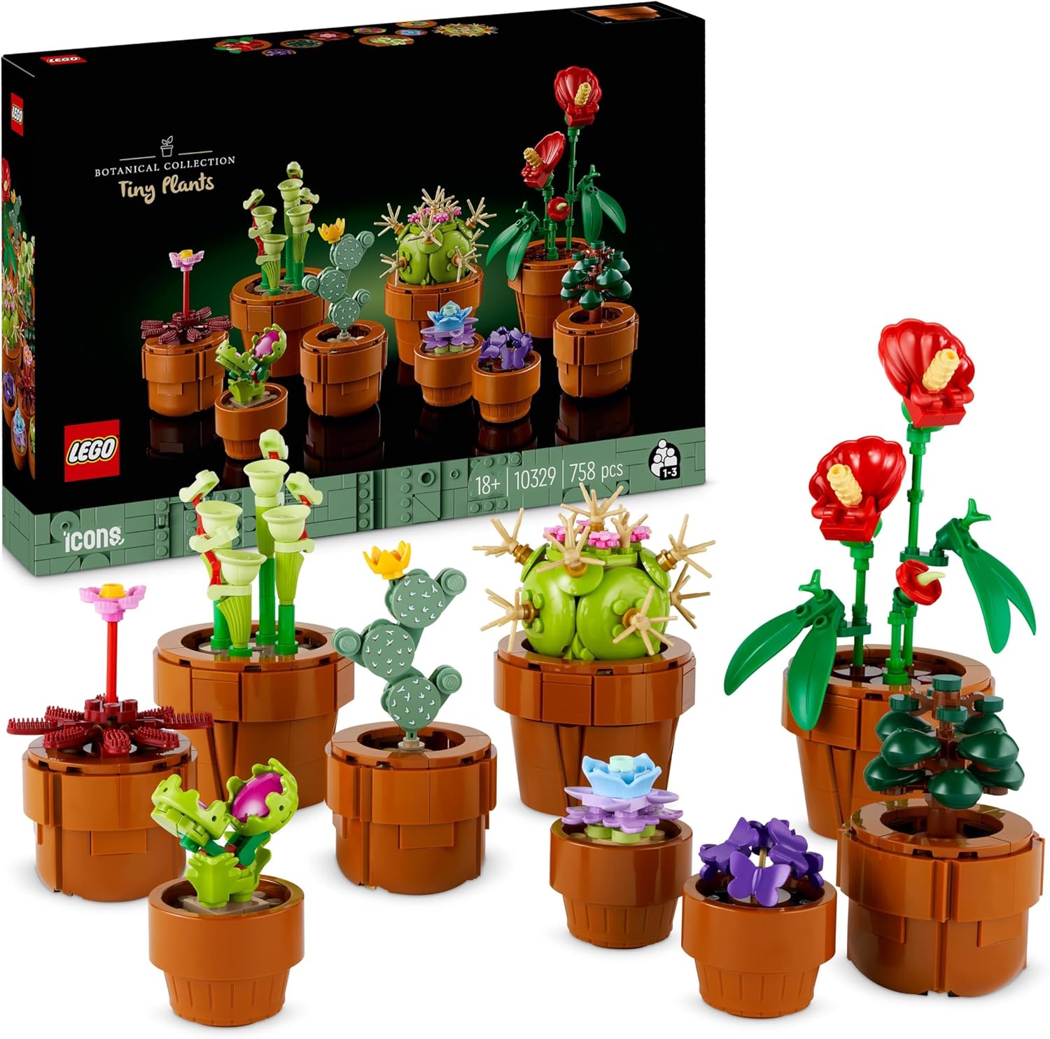 LEGO Botanical 10329 Plantas Diminutas - Jordan Bricks