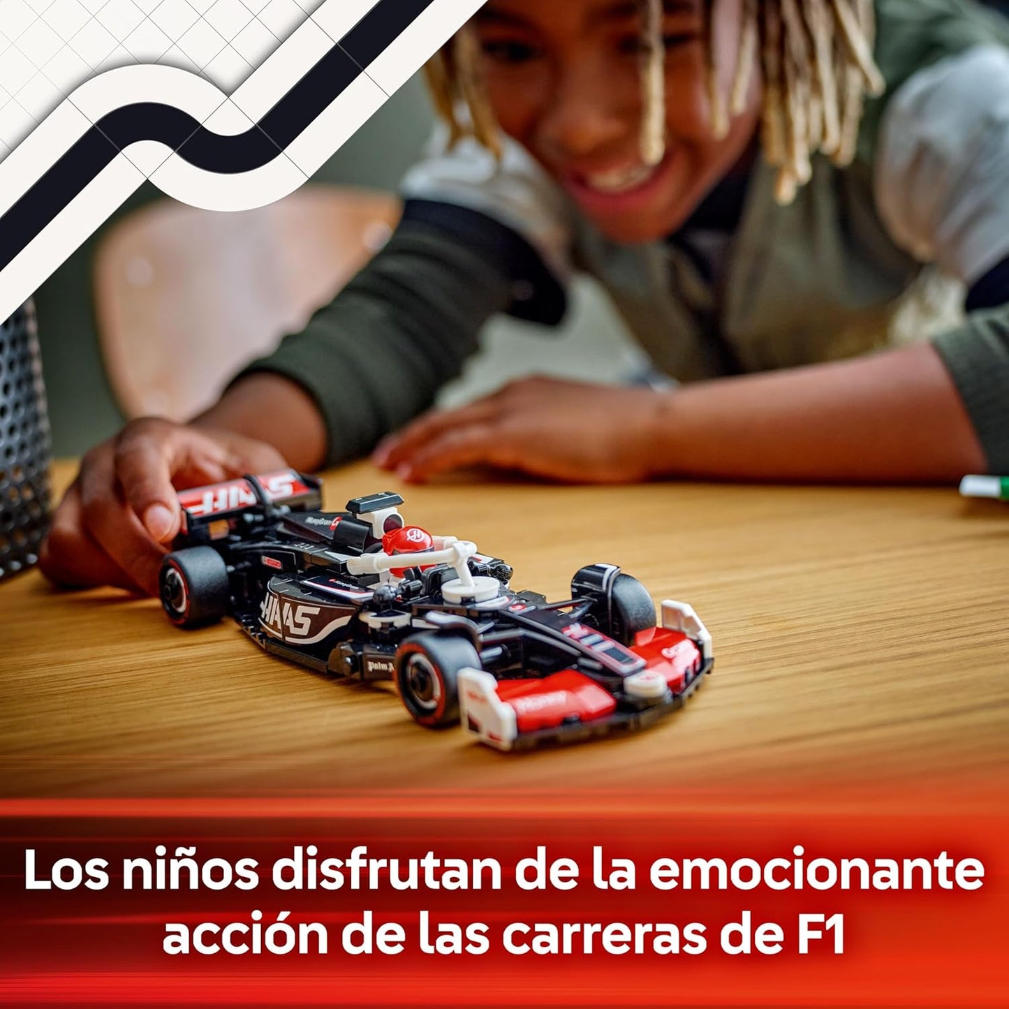 LEGO Speed Champions 77250 Coche de Carreras MoneyGram Haas F1 Team VF-24