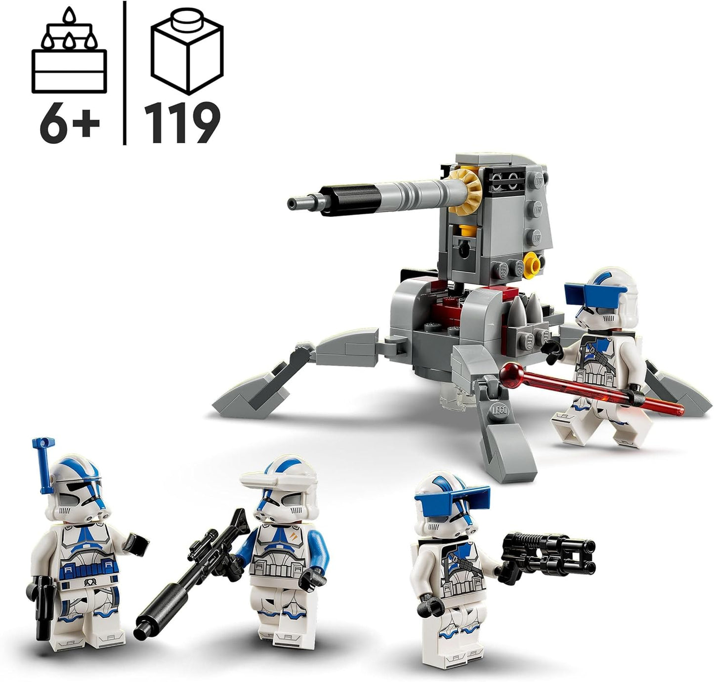 LEGO Star Wars 75345 Pack de Combate, Soldados Clon de la 501