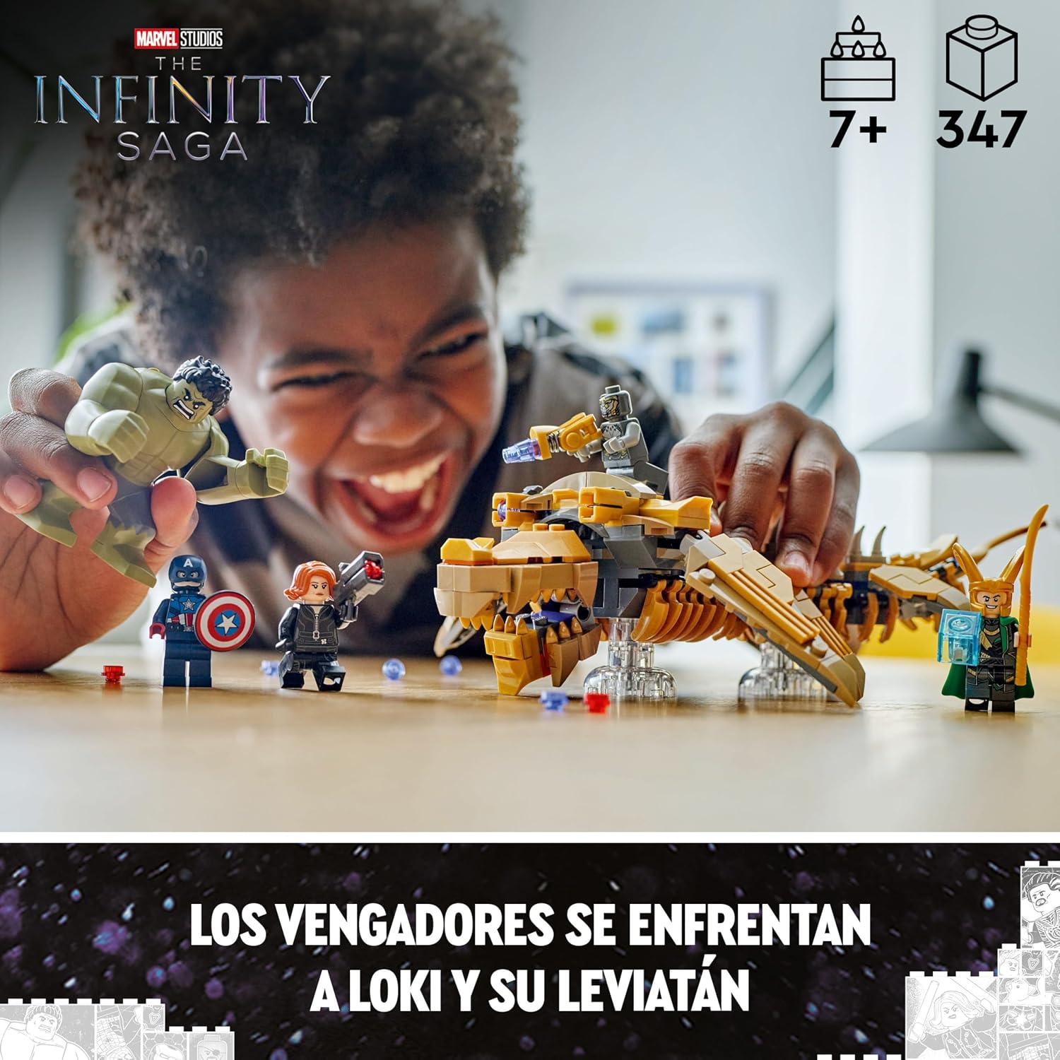 LEGO Marvel 76290 Vengadores vs Leviatán - Jordan Bricks