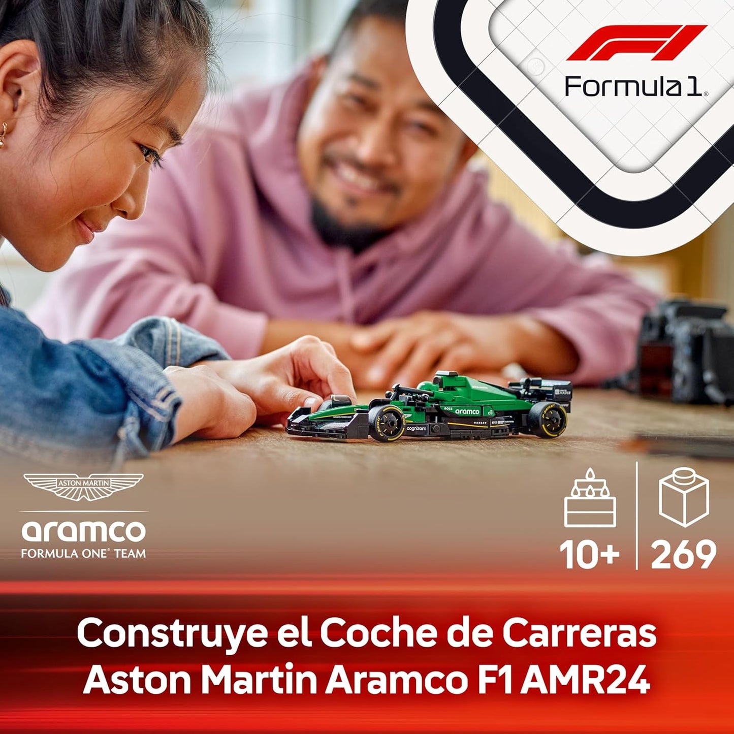 LEGO Speed Champions 77245 Coche de Carreras Aston Martin Aramco F1® AMR24