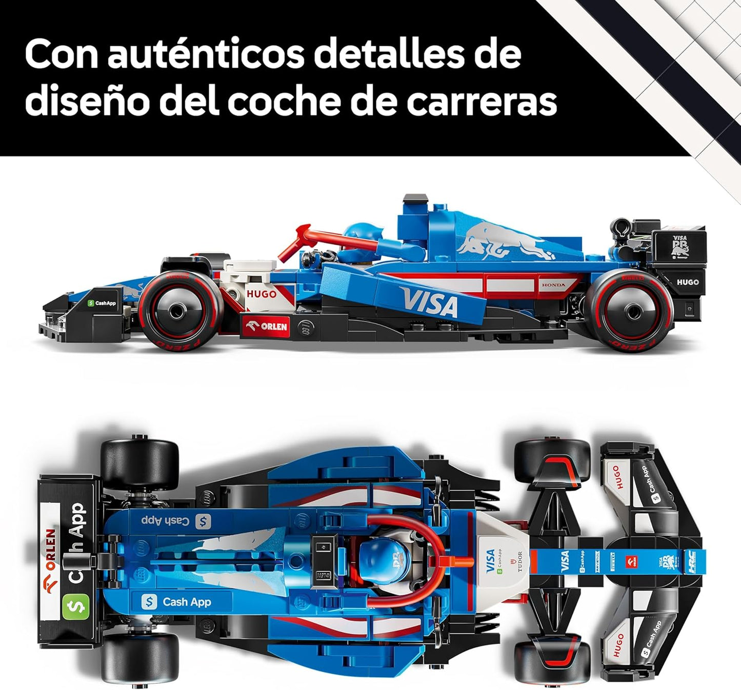 LEGO Speed Champions 77246 Coche de Carreras Visa Cash App RB VCARB 01 F1