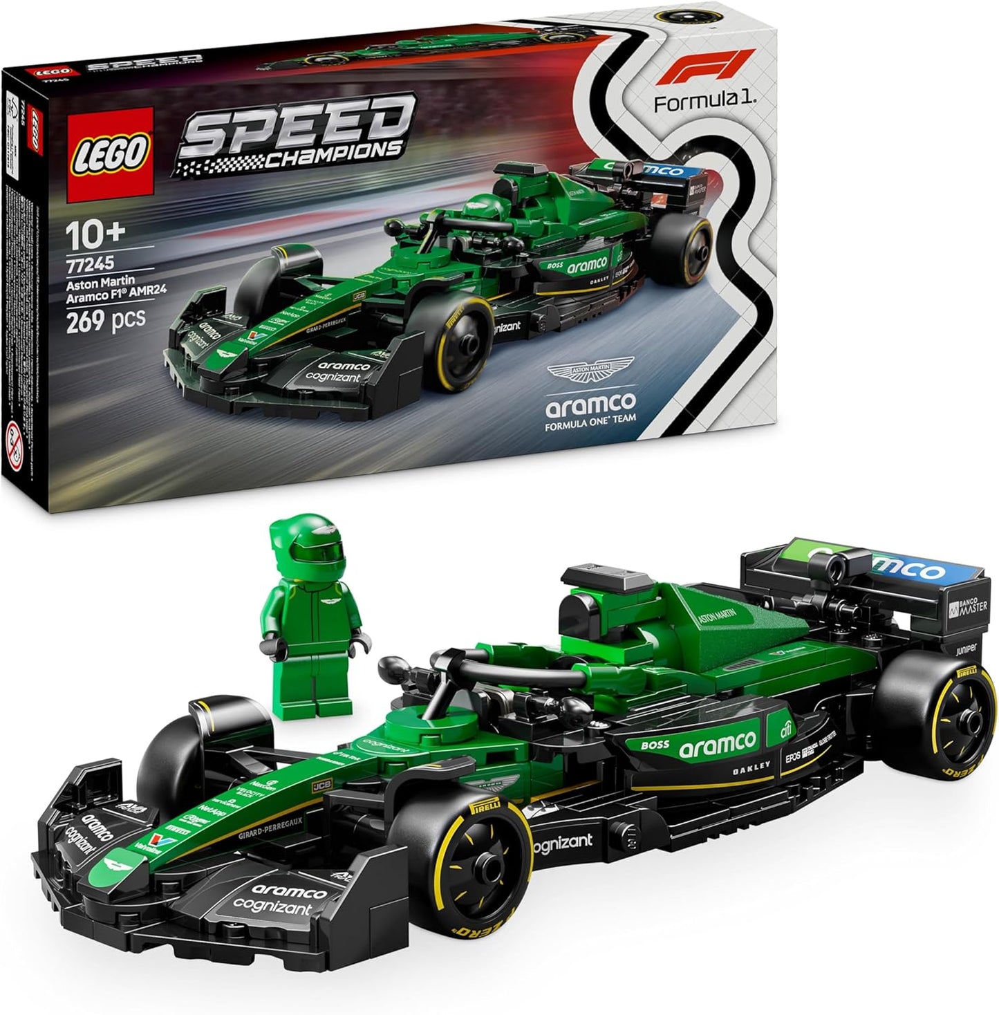 LEGO Speed Champions 77245 Coche de Carreras Aston Martin Aramco F1® AMR24