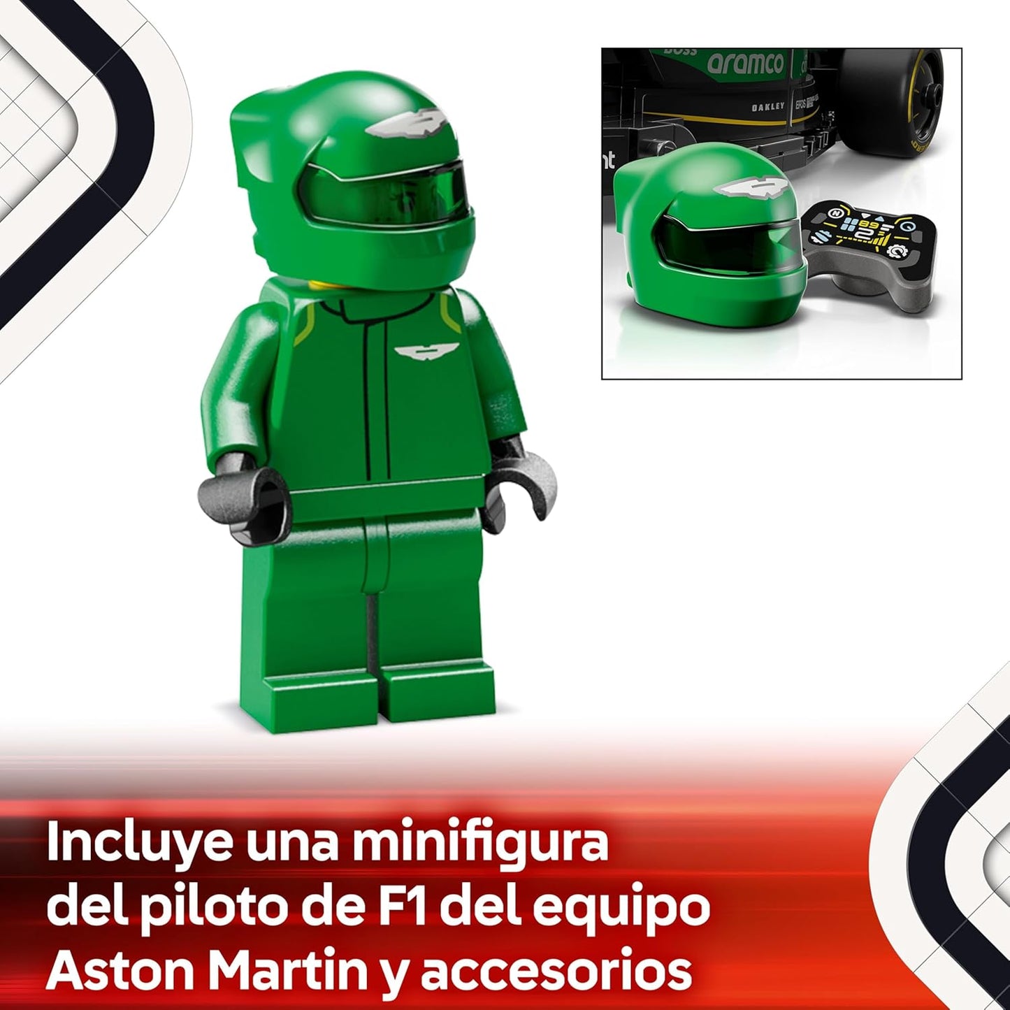LEGO Speed Champions 77245 Coche de Carreras Aston Martin Aramco F1® AMR24