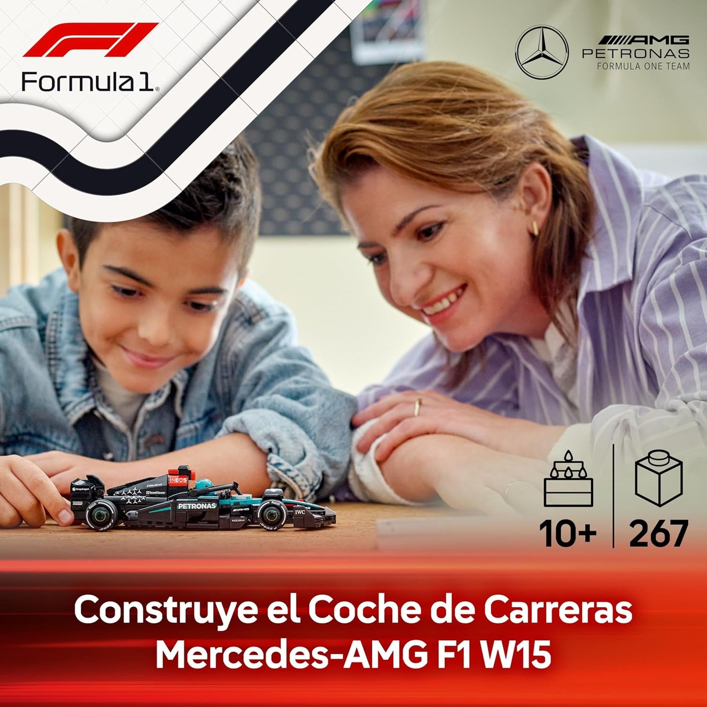 LEGO Speed Champions 77244 Coche de Carreras Mercedes-AMG F1® W15