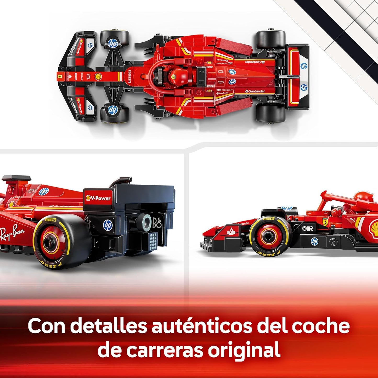 LEGO SPEED CHAMPIONS 77242 Coche de Carreras Ferrari SF-24 F1