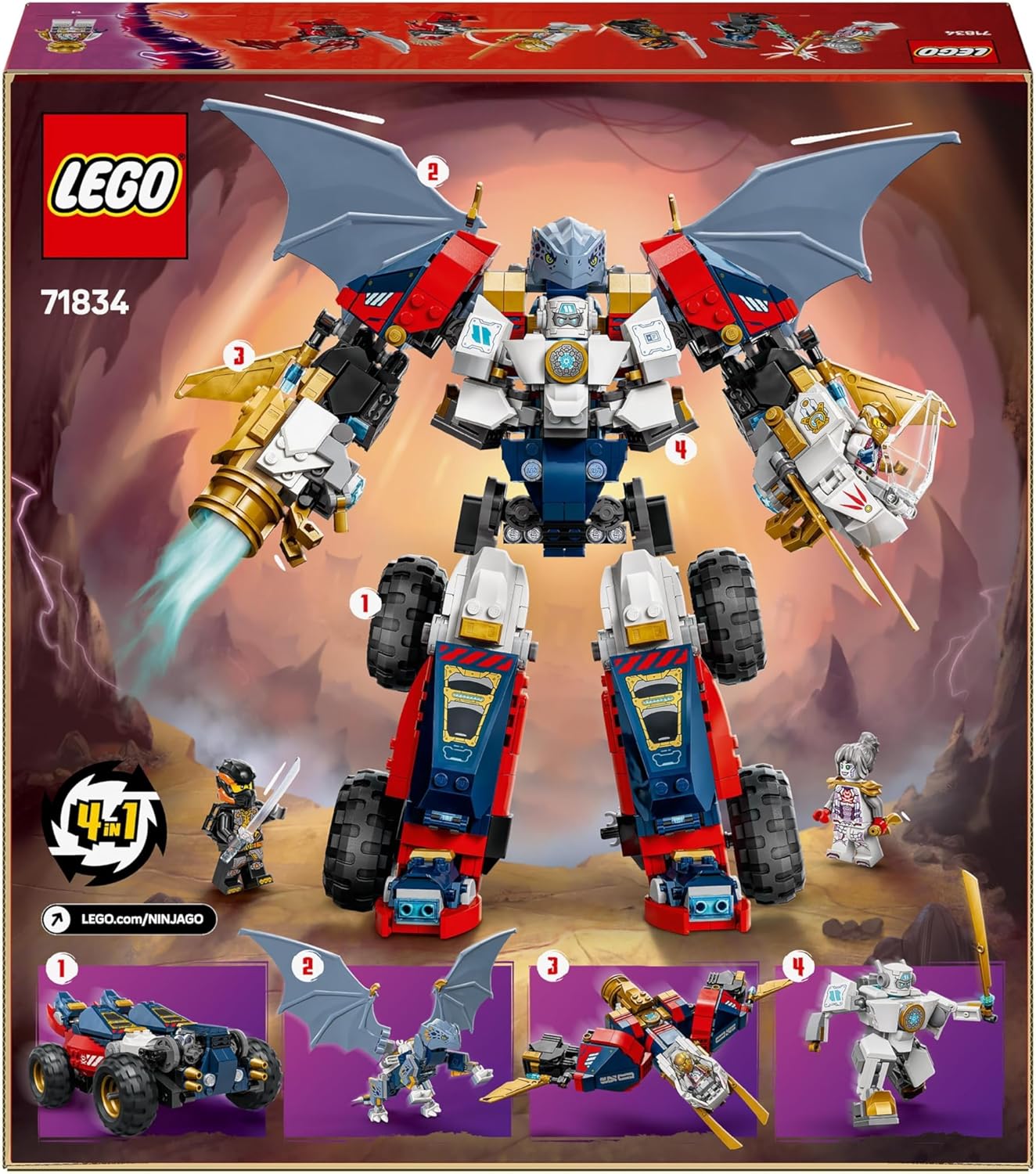 LEGO Ninjago 71834 Meca Ultra Combo de Zane
