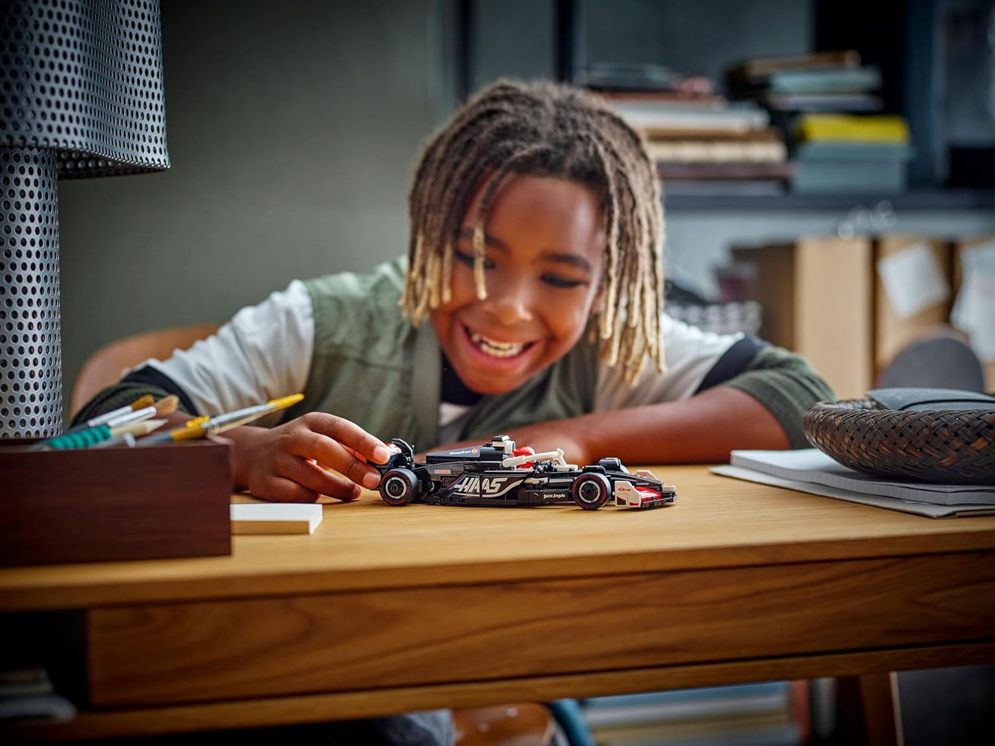 LEGO Speed Champions 77250 Coche de Carreras MoneyGram Haas F1 Team VF-24