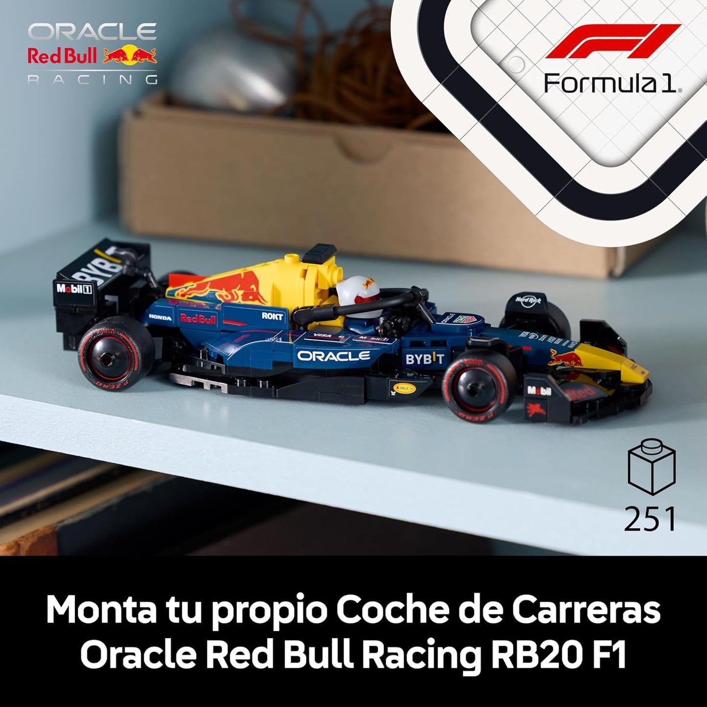 LEGO SPEED CHAMPIONS 77243 Coche de Carreras Oracle Red Bull Racing RB20 F1