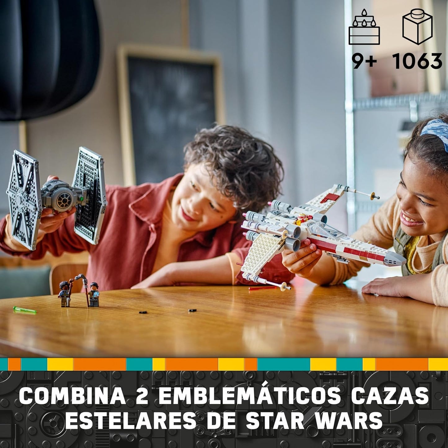 LEGO Star Wars 75393 Caza TIE y Ala-X Fusionados