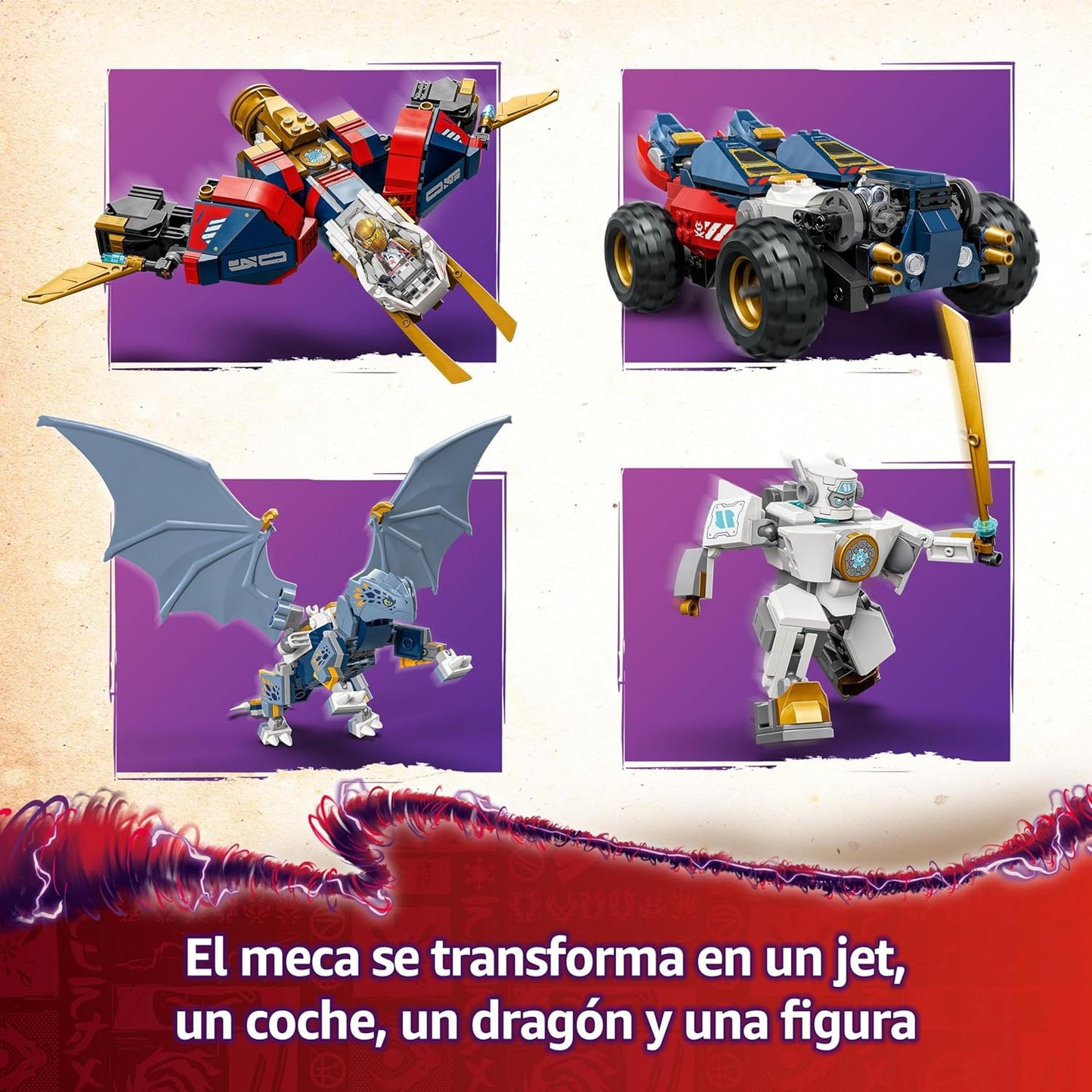 LEGO Ninjago 71834 Meca Ultra Combo de Zane