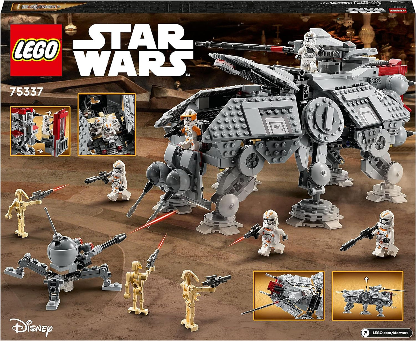 LEGO Star Wars 75337 Caminante AT-TE con Comandante Cody