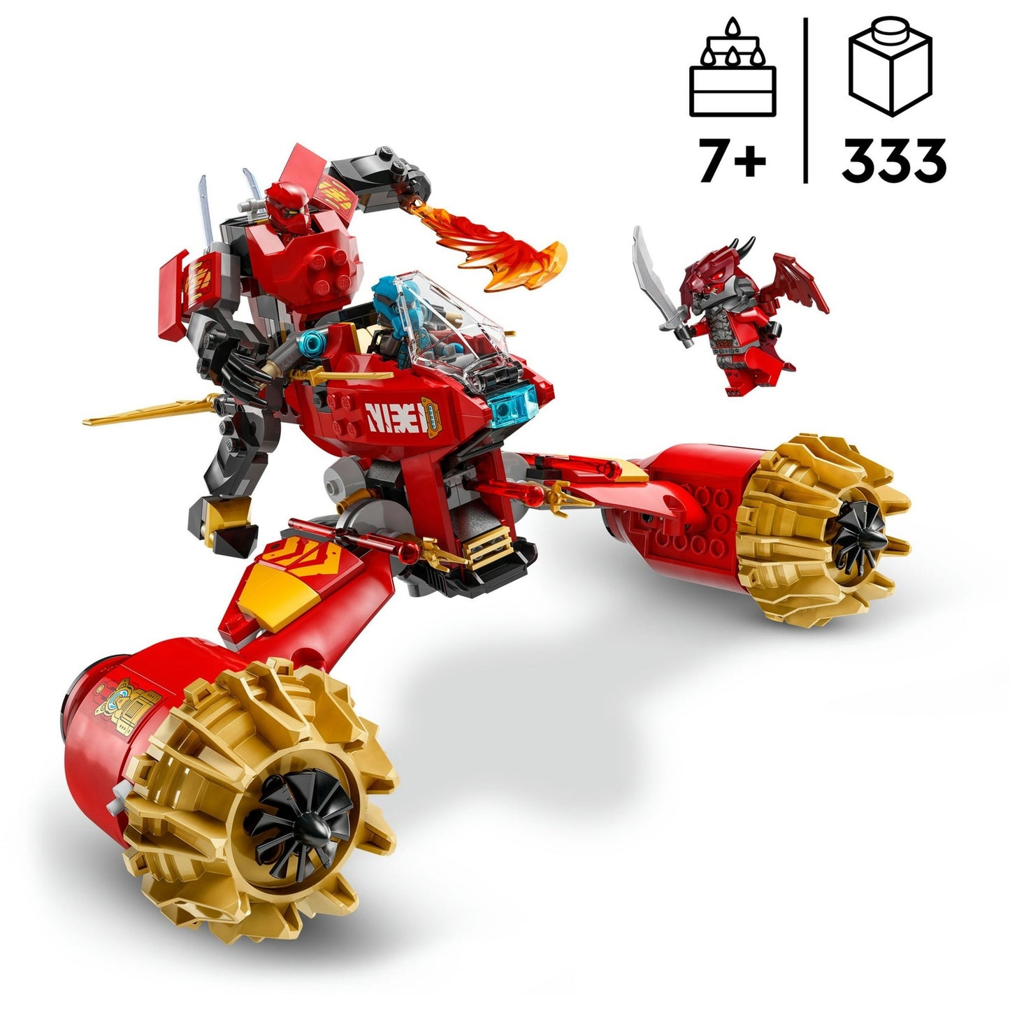 LEGO Ninjago 71830 Moto-Meca de la Tormenta de Kai