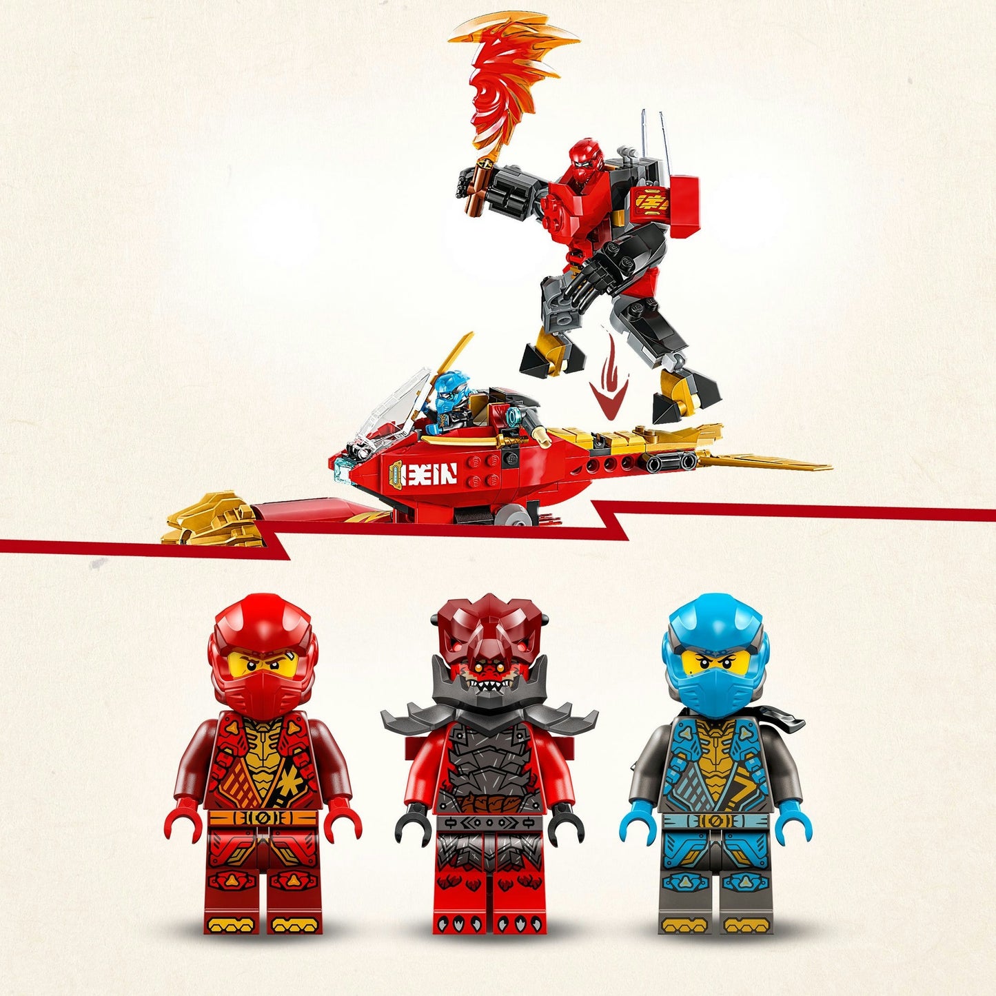 LEGO Ninjago 71830 Moto-Meca de la Tormenta de Kai